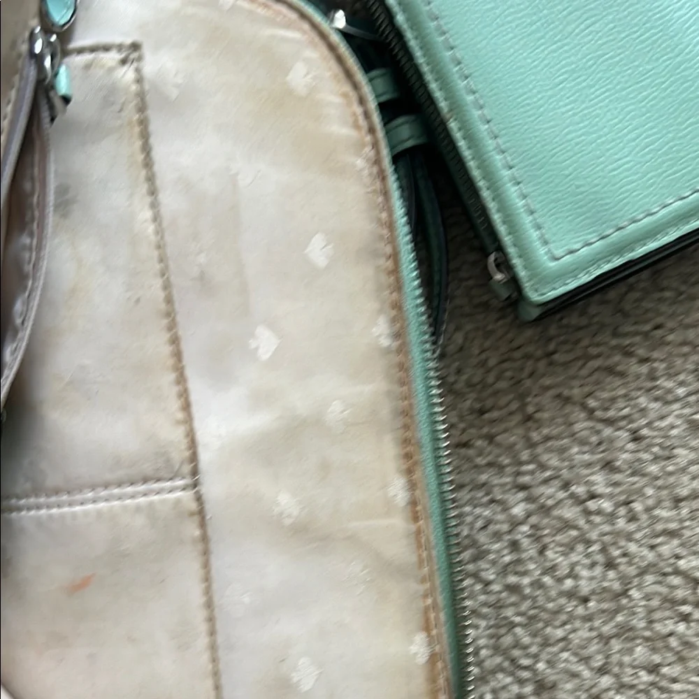Kate Spade Green Satchel Smooth Leather Dome - Picture 5 of 7